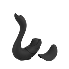 Vibrador y Succionador Cisne Negro: Elegancia que susurra placer