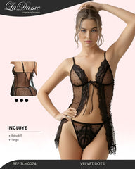 Baby Doll Velvet Dots