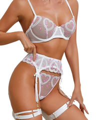 Conjunto Liguero Pétalo Blanco