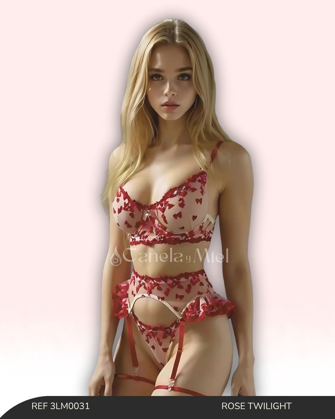 Conjunto Liguero Rose Twilight