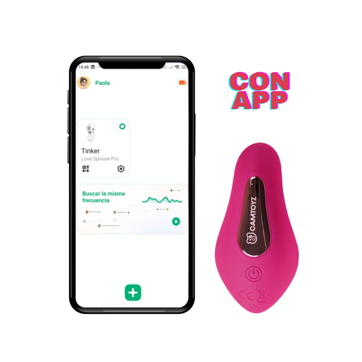 Vibrador Para Panty Tinker Con App Camtoyz: Vibraciones secretas bajo tu falda