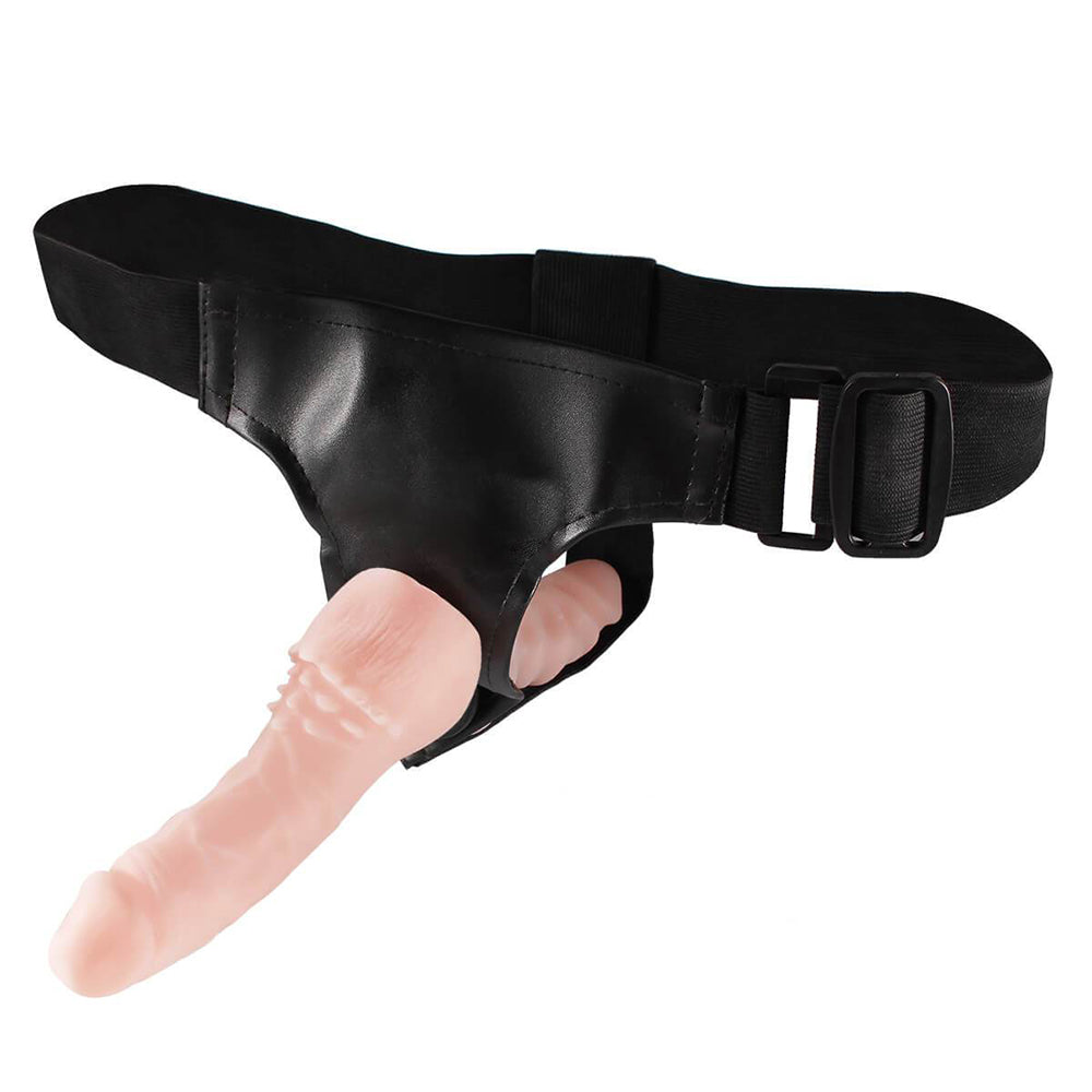 Arnés StrapOn Marky: Doble diversión con estilo travieso