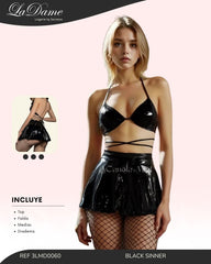 Conjunto Falda Black Sinner