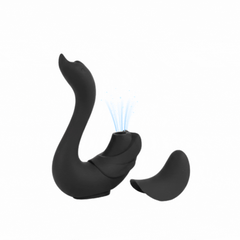 Vibrador y Succionador Cisne Negro: Elegancia que susurra placer