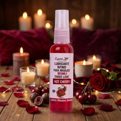 Three Love – Aceite de Masaje Comestible Hot Cherry