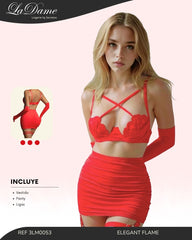 Conjunto Falda Flama Elegante