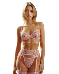 Conjunto Liguero Heart Lace