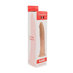 Dildo Realista Barú 21 cm Camtoyz: Venoso, curvado y siempre listo