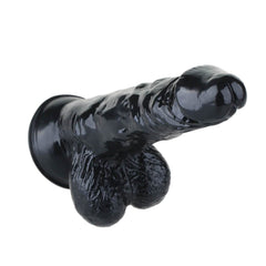 Dildo Realista Grille 21.5 cm Negro: Imponente, firme y listo para cualquier fantasía