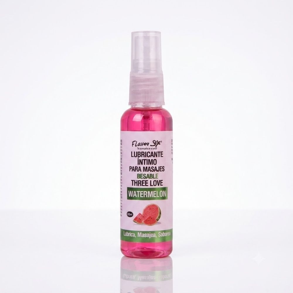 Three Love – Aceite de Masaje Comestible Sandía
